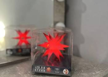 Lampka gwiazda Led 3D Stern żółta | 300 cm