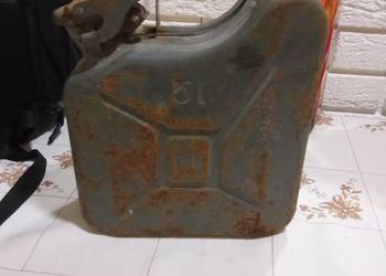 Kanister karnister 5 l metalowy idealny do kolekcji retro antyk