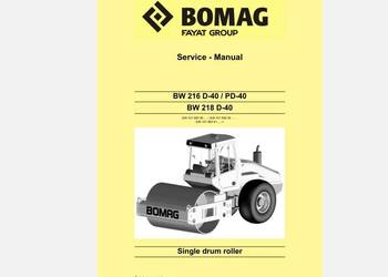 Bomag BW216D-40 PD-40 BW218D-40 instrukcja napraw