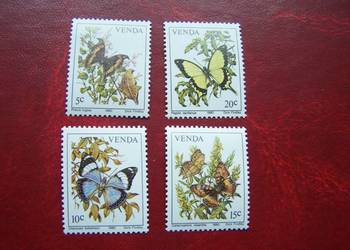 Venda 1980 MNH Mi. 34/37 Fauna Owady Motyle a