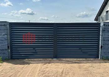 Brama uchylna dwuskrzydłowa wjazdowa na pilota - DOSTAWA - MONTAŻ