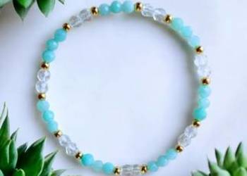 Bransoletka z Amazonitu