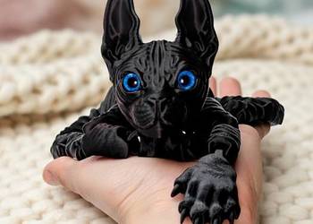 Ruchoma przegubowa figurka „Kot sfinks” (antystresowa zabawka 3D druk)