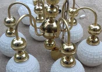 Retro lampa wiszaca wraz z kinkietem z 1969 roku firmy Kamenický Šenov