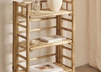 Półki bambusowe Regał