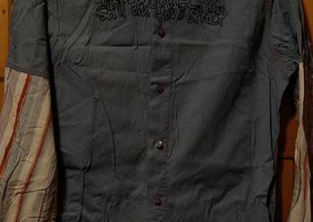 Niebieska bluzka koszulka koszula paski House M L XL 38 40 42 wysyłka