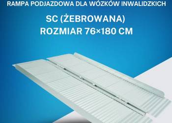 Rampa do wózków inwalidzkich SC (żebrowana) rozmiar 76×180 cm