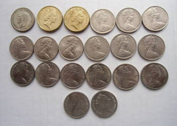 Monety  Australii-139 sztuk,,sprzed  1990 roku