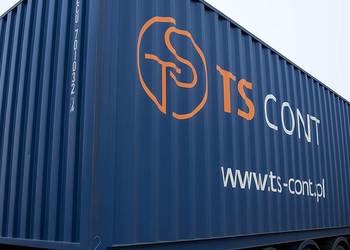 Kontener morski magazynowy budowlany 40 HC używany kilka razy 12 metrowy