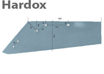 Lemiesz 300ha! HARDOX SSP294OSE/L części do pługa RABEWERK