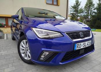 Seat Ibiza benzyna MPI 2018 ledy radar klima alufelgi serwis 140 tys.km