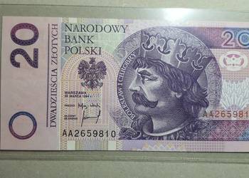 RZADKOŚĆ !!! 20 Złotych 1994 s. AA UNC !!!