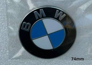 Znaczek BMW 74mm emblemat z dwoma bolcami