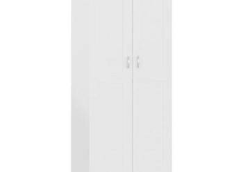 vidaXL Szafa na książki, biała, 82,5x30,5x185,5 cm, płyta wi（SKU:802732）