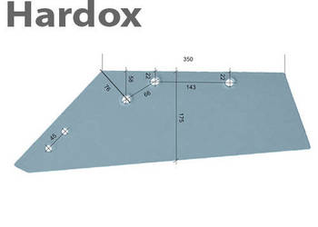 Lemiesz 300ha! HARDOX SSP293OSEL/L części do pługa RABEWERK