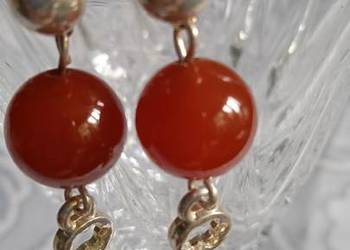 KOLCZYKI POSREBRZANE Z BURSZTYNOWYM KAMIENIEM KOLCZYKI POSREBRZANE Z BURSZTYNOWYM KAMIENIEM