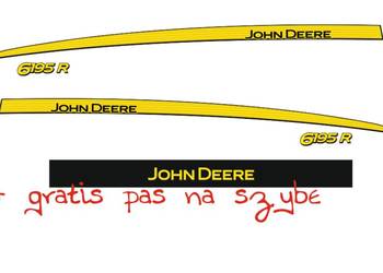 Naklejki John Deere 6195 R i inne modele super mocne zamienniki