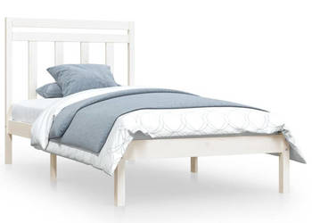 Rama łóżka biała lite drewno 100 x 200 cm WM-3105241