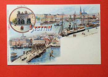 ( 921 ) Reprint widokówki ze Stettina