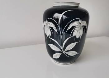 Stary kobaltowy wazon Spechtsbrunn Niemcy 1960