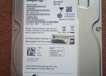 Dysk Twardy Seagate Barracuda 500GB ST500DM002 100% sprawny