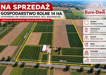 Gospodarstwo 14 ha blisko Żyrardowa