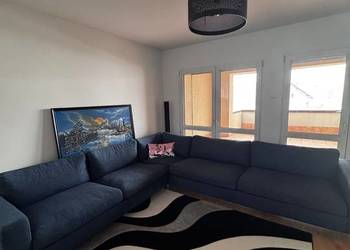 Narożnik Sofa Wypoczynek  niebieski bez funkcji spania  granatowy