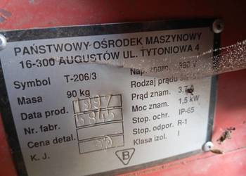 Przenośnik ślimakowy do zboża Pom Augustów 10m