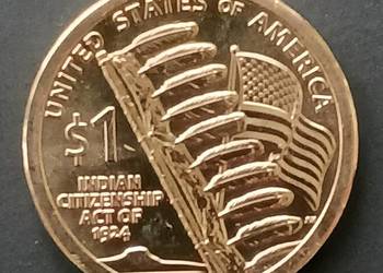 1 Dolar USA 2024 r. Indianka  Sacagawea- men. D - mennicze