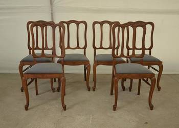 krzesła ludwikowskie komplet 6 krzeseł