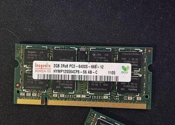 pamięć RAM 2x hynix 2gb 2rx8 pc2-6400s-666-12