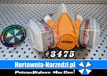 Maska lakiernicza + - filtry maska przeciwpyłowa