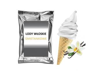 Proszek do lodów włoskich, koncentrat lodowy ŚMIETANKOWY 2kg