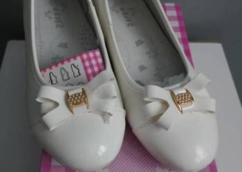 Baleriny białe rozmiar 33 ( nr86)