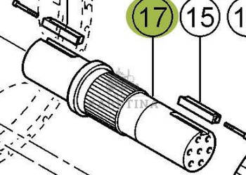 Claas Lexion 740 750 760 Wałek Podajnika Zbożowego Przekładni Gąsienic 000…