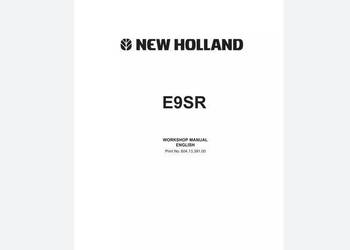 New Holland E9SR E20.2SR E22.2SR E27.2SR instrukcja naprawcza PL