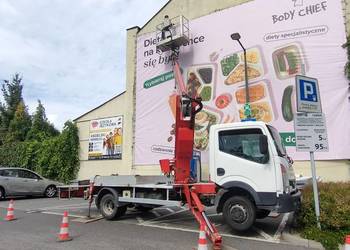 Usługi podnośnikiem koszowym zwyżka podnośnik koszowy wynajem 18-27m