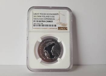 10 zł Mikołaj Kopernik 2017, NGC PF 70, Ag 925, srebro