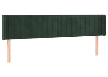 Zagłówek uszak ciemnozielony 203x16x78/88 cm aksamit WM-3119075