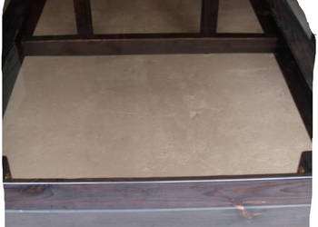 STÓŁ JADALNY DUŻY 8 - 10 osób Drewno + Szkło hartowane Dymione / brąz