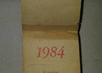 Metryczki, kartki z kalendarza zdzieraka - rok 1984 Metryczki, kartki z kalendarza zdzieraka - rok 1984