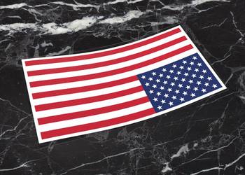 Naklejka USA UPS 5 x 2 cm flaga stany zdjednoczone