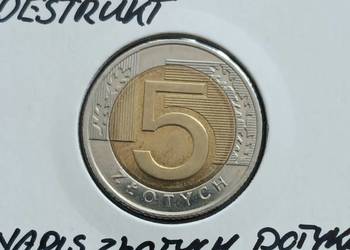 5 Złotych 2025 r. błąd mennicy - mennicze