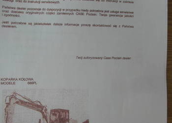 dtr instrukcja obsługi CASE 688PL i inne