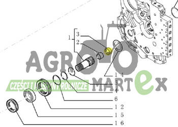 76086188, 85806727, 153214618 ŁOŻYSKO IGIEŁKOWE CNH