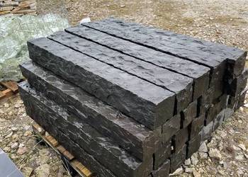 Palisady Bazaltowe 100 cm - Czarna Palisada do Ogrodu Bazalt