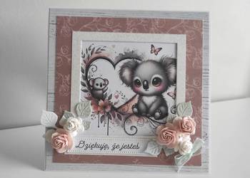 Kartka ręcznie robiona urodziny Dzień Matki walentynki Kartka ręcznie robiona urodziny Dzień Matki walentynki