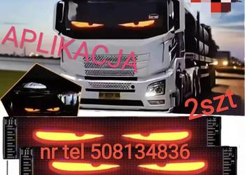 Oczy Led 60x12 cm TiR Diabelskie oczy aplikacja Sprawdzone