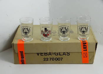 Vintage Szklanki Kieliszki do Wina / Sznapsa 0,1 L – 16 szt. (Rastal / Veba