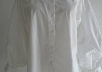 Bluzka Koszula Bawełniana Biała Włoska Marka Premium Vicolo L/XL